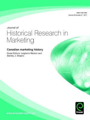 cover image of Journal of Historical Research in Marketing, Volume 3, Issue 3